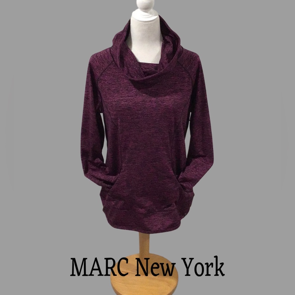 MARC NEW YORK Performance Wear Pullover Lightweight Cowl Neck Jacket, XL